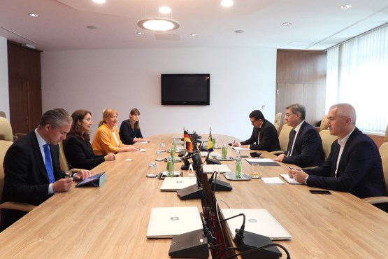 Zamjenik predsjedavajućeg Predstavničkog doma PSBiH dr. Denis Zvizdić i predsjedavajući Zajedničke komisije za evropske integracije Nikola Lovrinović razgovarali sa potpredsjednicom njemačkog Bundestaga